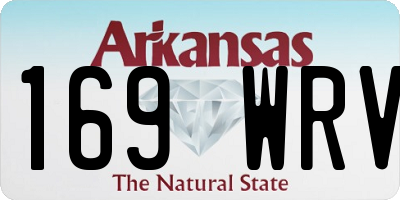 AR license plate 169WRV