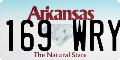 AR license plate 169WRY