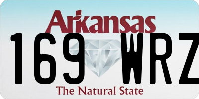AR license plate 169WRZ