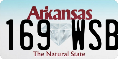 AR license plate 169WSB