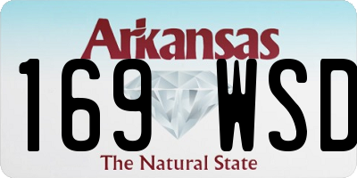 AR license plate 169WSD
