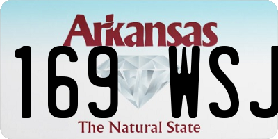 AR license plate 169WSJ