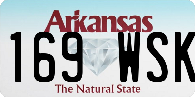 AR license plate 169WSK