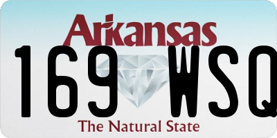 AR license plate 169WSQ