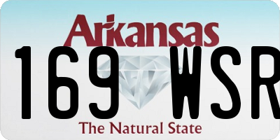 AR license plate 169WSR