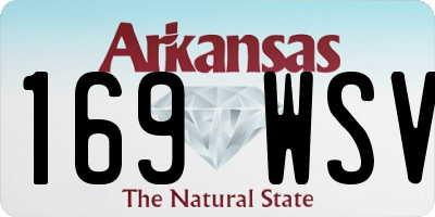 AR license plate 169WSV