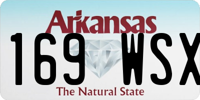AR license plate 169WSX