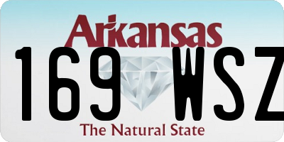 AR license plate 169WSZ