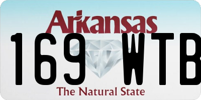 AR license plate 169WTB