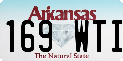 AR license plate 169WTI