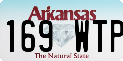 AR license plate 169WTP
