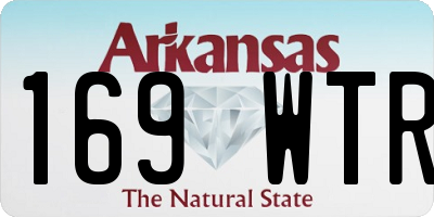 AR license plate 169WTR