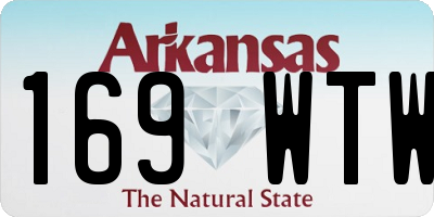 AR license plate 169WTW