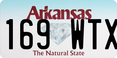 AR license plate 169WTX