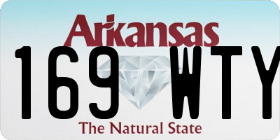 AR license plate 169WTY