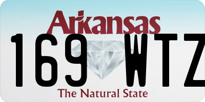 AR license plate 169WTZ