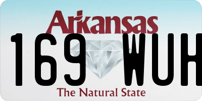 AR license plate 169WUH