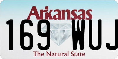 AR license plate 169WUJ
