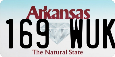 AR license plate 169WUK