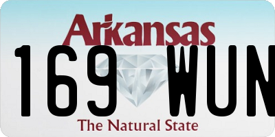 AR license plate 169WUN