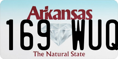 AR license plate 169WUQ