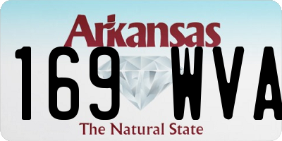 AR license plate 169WVA