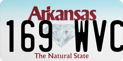 AR license plate 169WVC