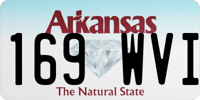 AR license plate 169WVI