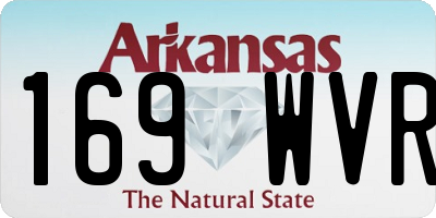 AR license plate 169WVR