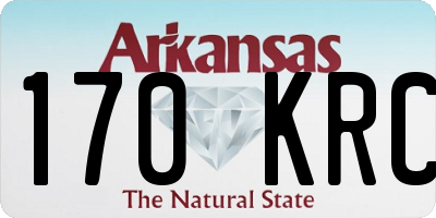 AR license plate 170KRC