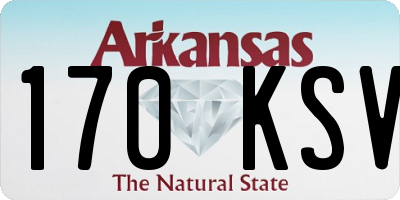AR license plate 170KSV