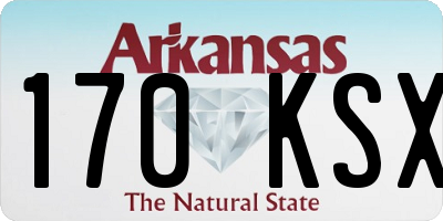 AR license plate 170KSX