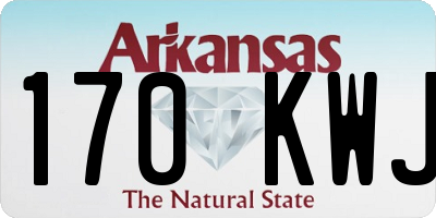 AR license plate 170KWJ