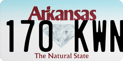 AR license plate 170KWN
