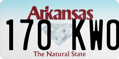 AR license plate 170KWO