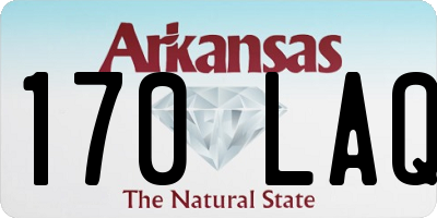 AR license plate 170LAQ
