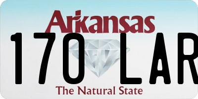 AR license plate 170LAR