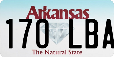 AR license plate 170LBA