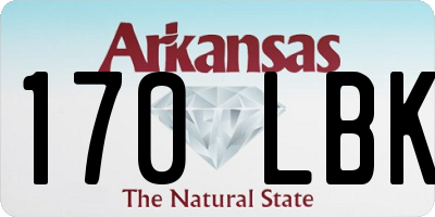 AR license plate 170LBK