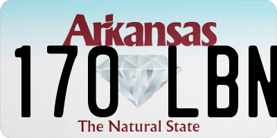AR license plate 170LBN
