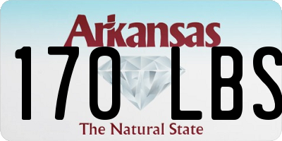 AR license plate 170LBS