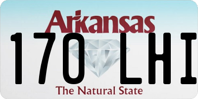 AR license plate 170LHI