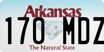 AR license plate 170MDZ