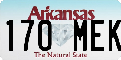 AR license plate 170MEK