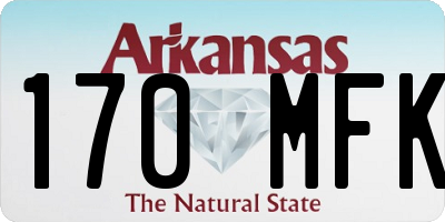 AR license plate 170MFK