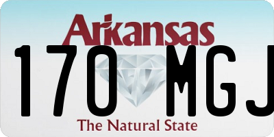 AR license plate 170MGJ