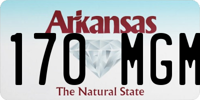 AR license plate 170MGM