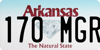 AR license plate 170MGR