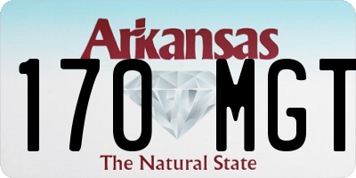 AR license plate 170MGT