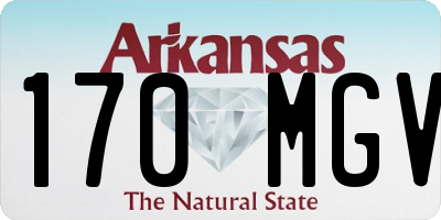 AR license plate 170MGV